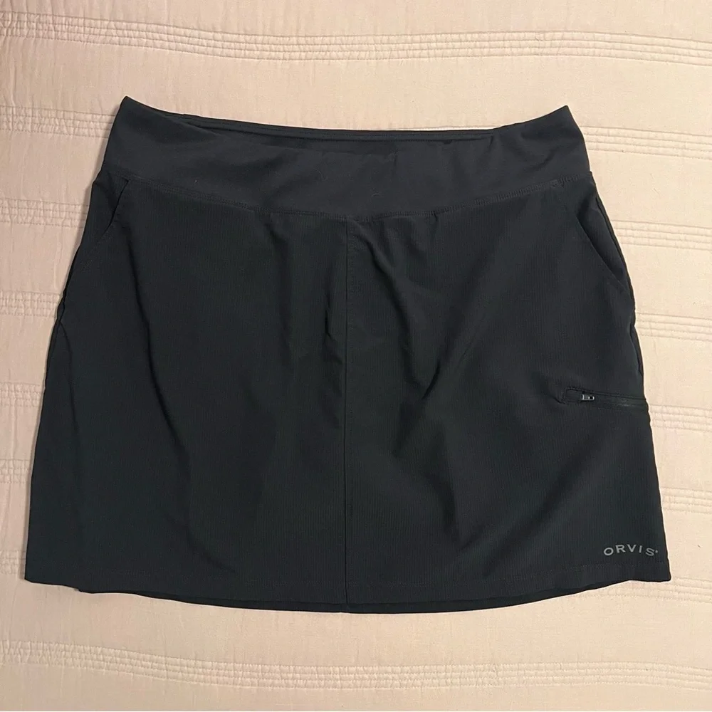 Orvis Black Skirt with built in Shorts with Pockets - Picture 3 of 6